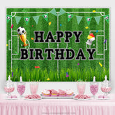 Fußball Feld Gras Sport Thema Geburtstag Hintergrund